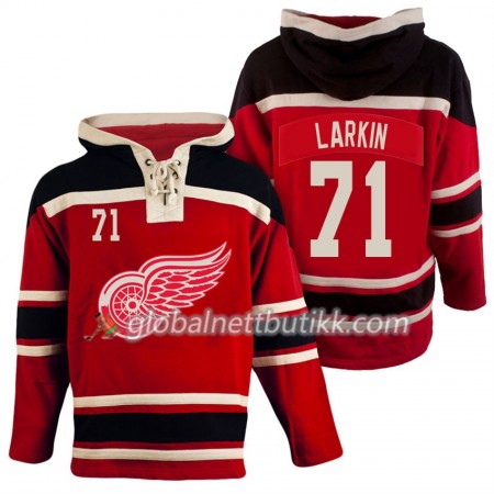 Detroit Red Wings Dylan Larkin 71 Rød Sawyer Hooded Sweatshirt - Herre